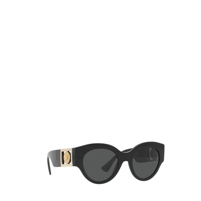 Stijlvolle Metalen Acetaat Frame Bril Versace , Black , Dames