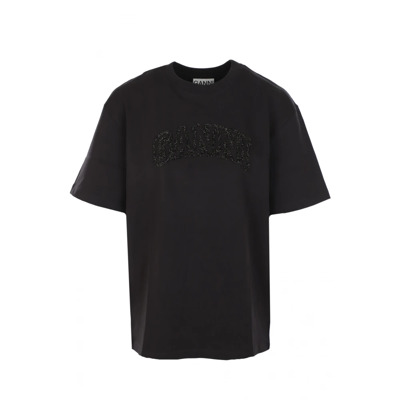 Stijlvolle Shirts en Tops Ganni , Black , Dames