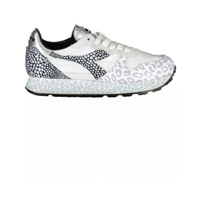 Stijlvolle witte sneakers met contrastzool Diadora , Multicolor , Dames