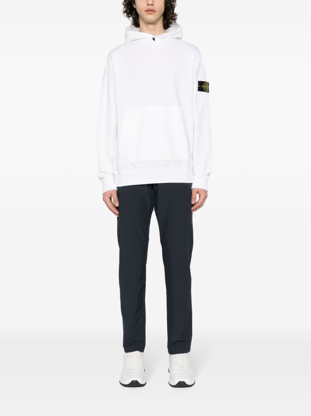 Stone Island Hoodie met Compass-logopatch - Wit