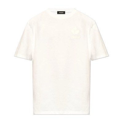 T-shirt met logo Dsquared2 , White , Heren