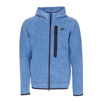 Tech Fleece Hoodie Met Rits Nike , Blue , Heren