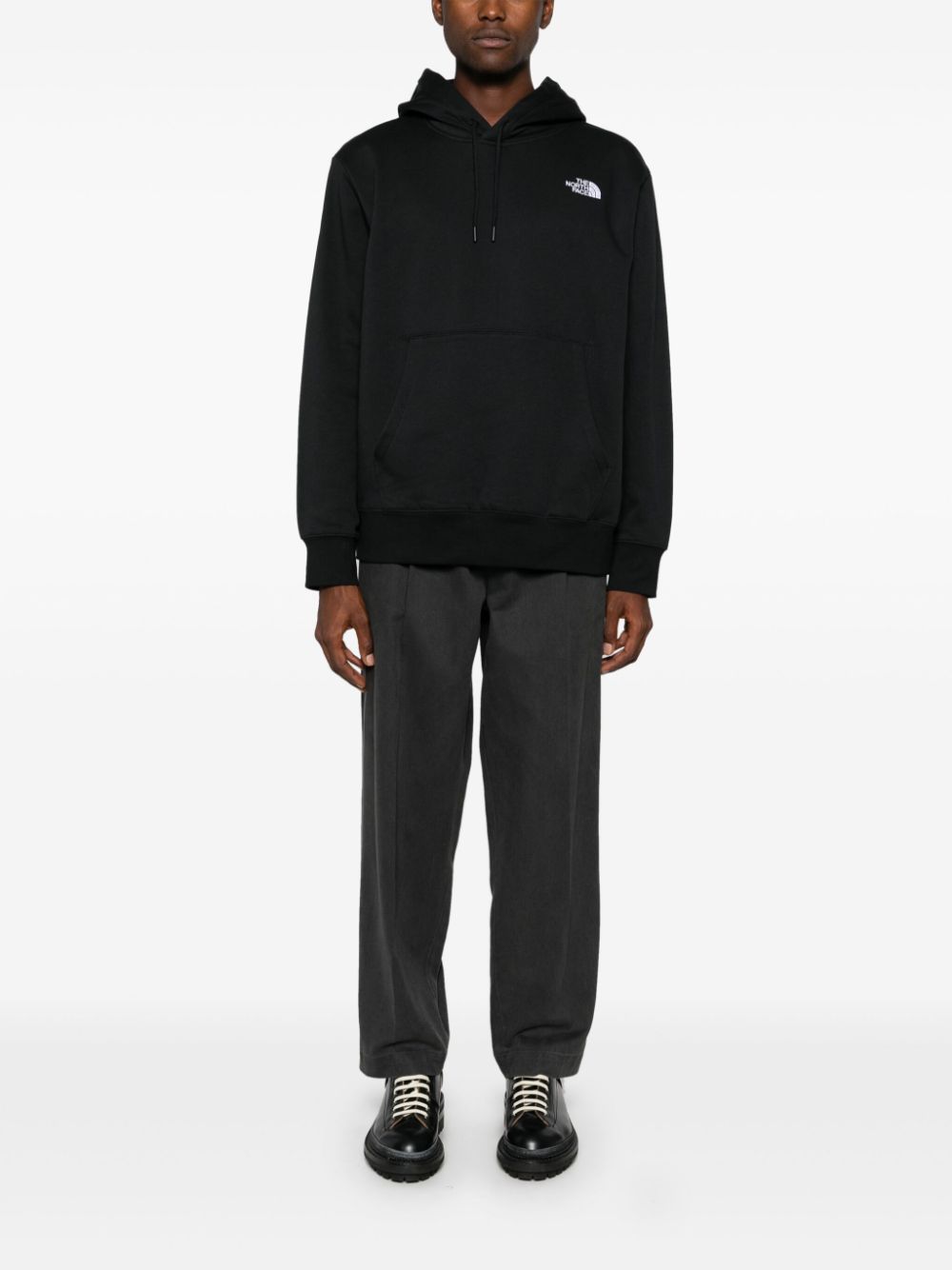 The North Face Hoodie met geborduurd logo - Zwart