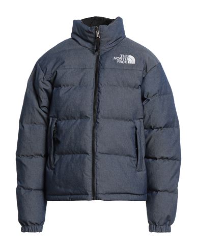 The North Face Man Puffer Blue Size S Cotton, Polyester, Elastane, Nylon