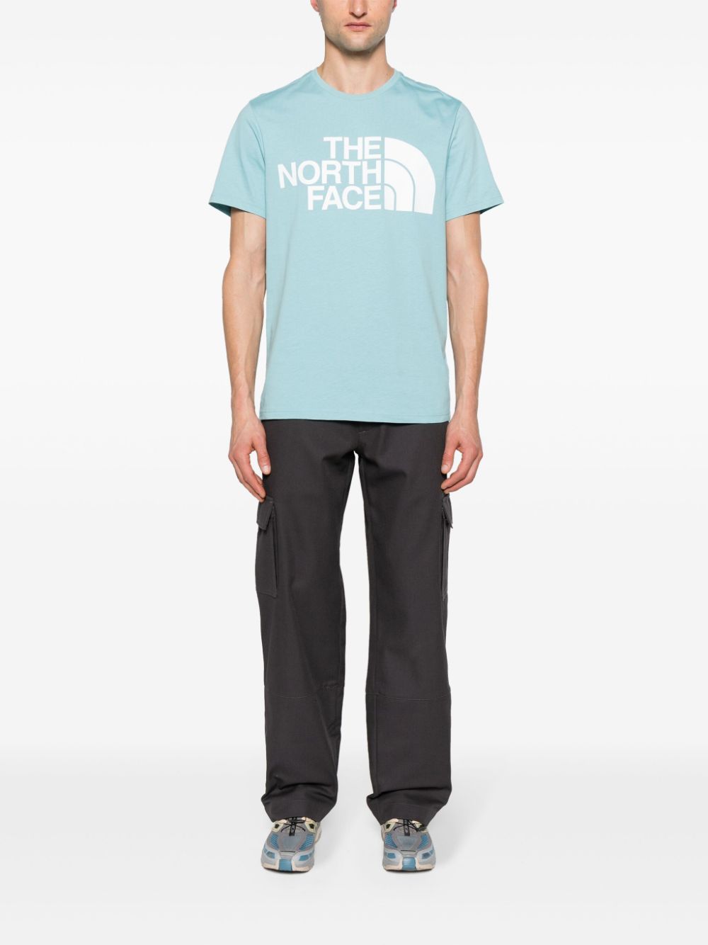 The North Face T-shirt met logoprint - Blauw