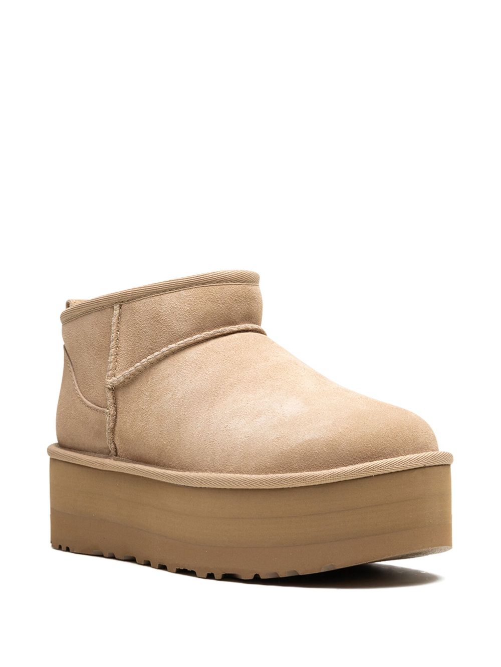 UGG Classic Ultra Mini Platform "Sand" laarzen - Beige