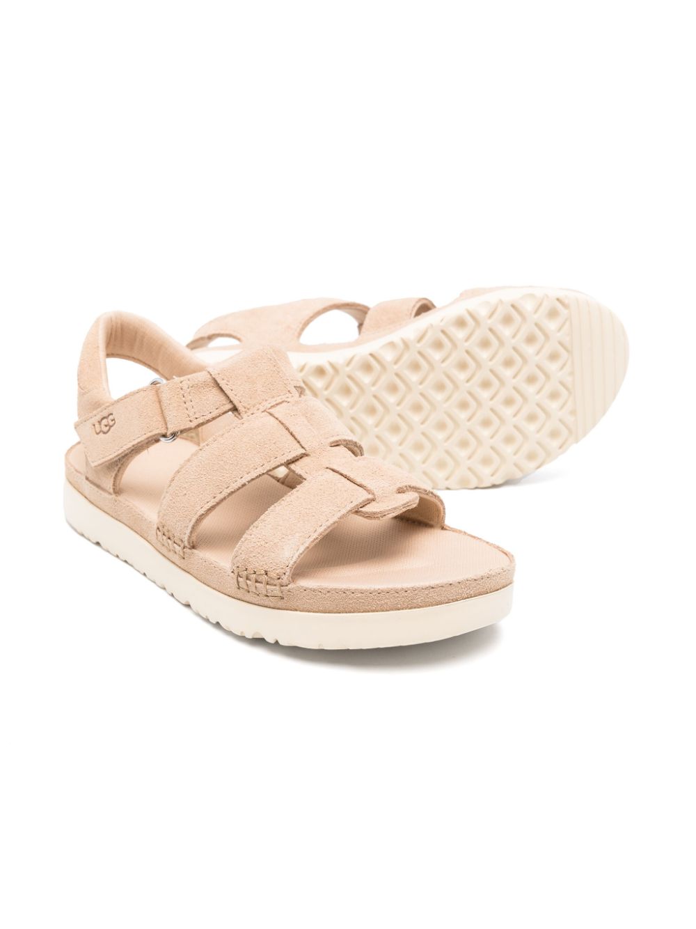 UGG Kids Goldenstar suède klompen - Beige