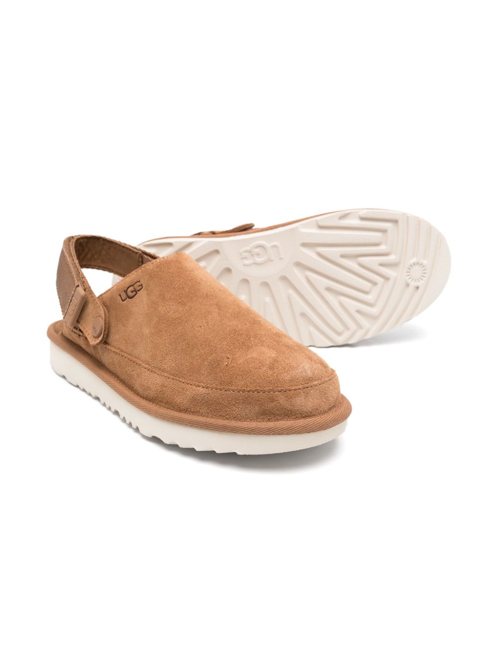 UGG Kids Goldenstar suède klompen - Bruin