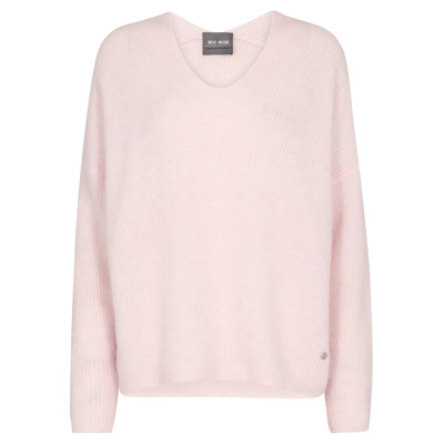 V-Hals Gebreide Trui MOS Mosh , Pink , Dames