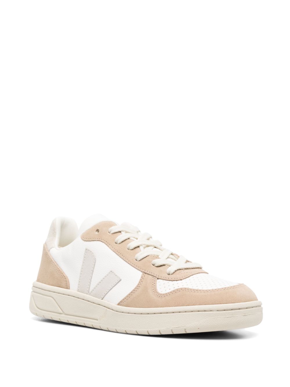 VEJA V-10 sneakers met vlakken - Beige