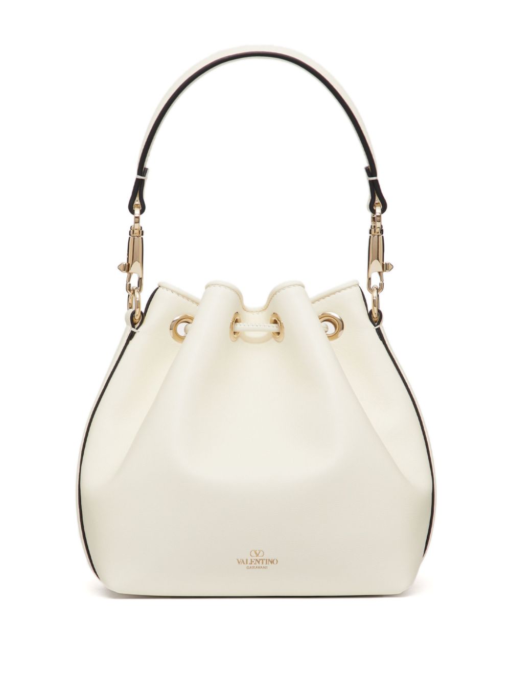 Valentino Garavani Locò leren bucket-tas - Wit