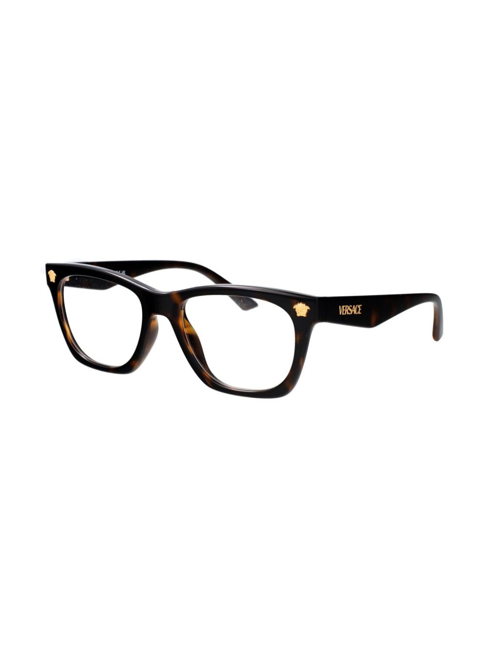 Versace Eyewear Bril met Medusa-plakkaat - Bruin