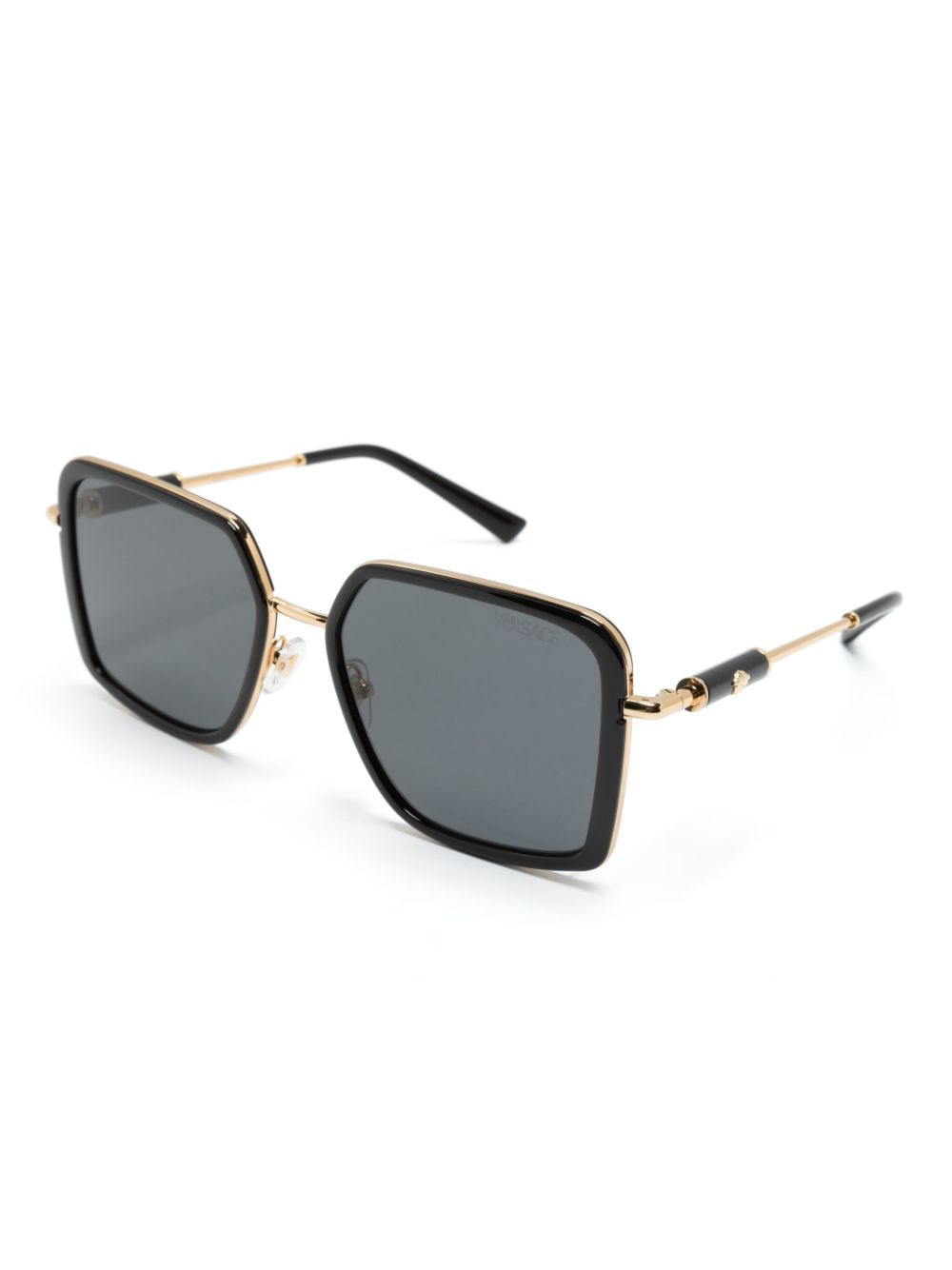 Versace Eyewear Bril met vierkant montuur - Zwart