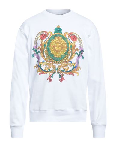 Versace Jeans Couture Man Sweatshirt White Size M Cotton