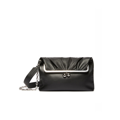 Vintage Pasticcino tas in zwart leer Max Mara , Black , Dames