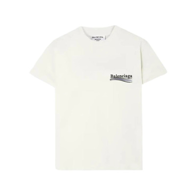 Vintage Politieke Campagne Jersey Shirt Balenciaga , White , Heren