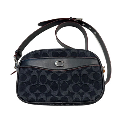 Vintage camera-geïnspireerde Cross Body Tas Coach , Black , Dames