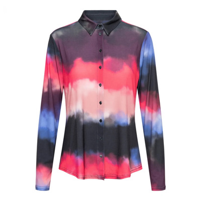 Waterverf Line S-Roze Blouse &Co Woman , Multicolor , Dames