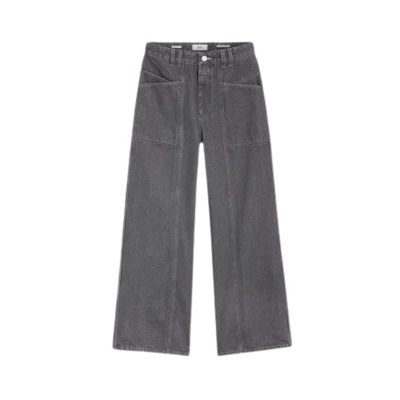 Wijde Pijp Denim Broek Closed , Gray , Dames