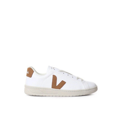 Wit Karamel Leren Sneakers Veja , White , Heren