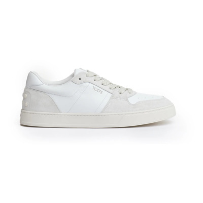 Witte Leren Sneakers Aw24 Tod's , White , Heren