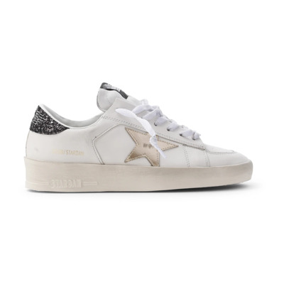 Witte Leren Sneakers Stijlvol Ontwerp Golden Goose , White , Dames