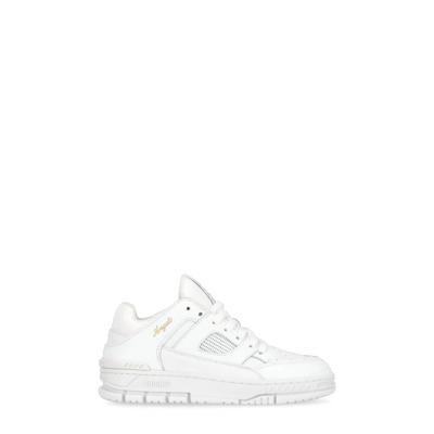 Witte Leren Sneakers met Logodetail Axel Arigato , White , Dames