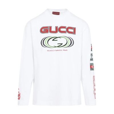 Witte T-shirt voor mannen Gucci , White , Heren