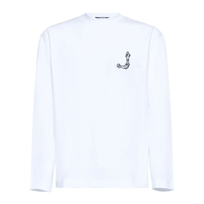 Witte T-shirts en Polos Jacquemus , White , Heren