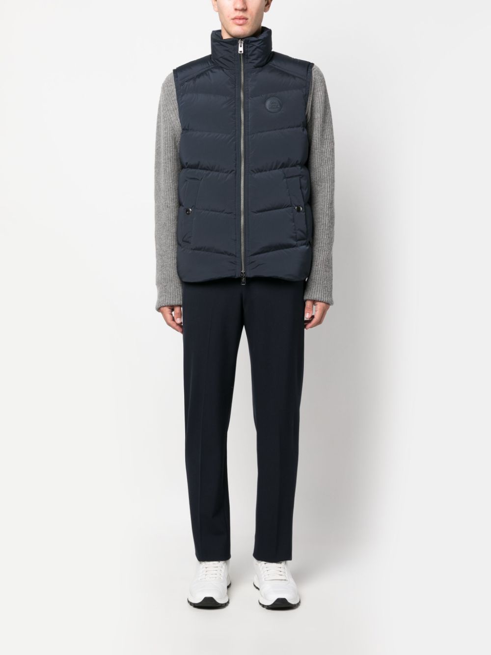 Woolrich Bodywarmer met logopatch - Blauw