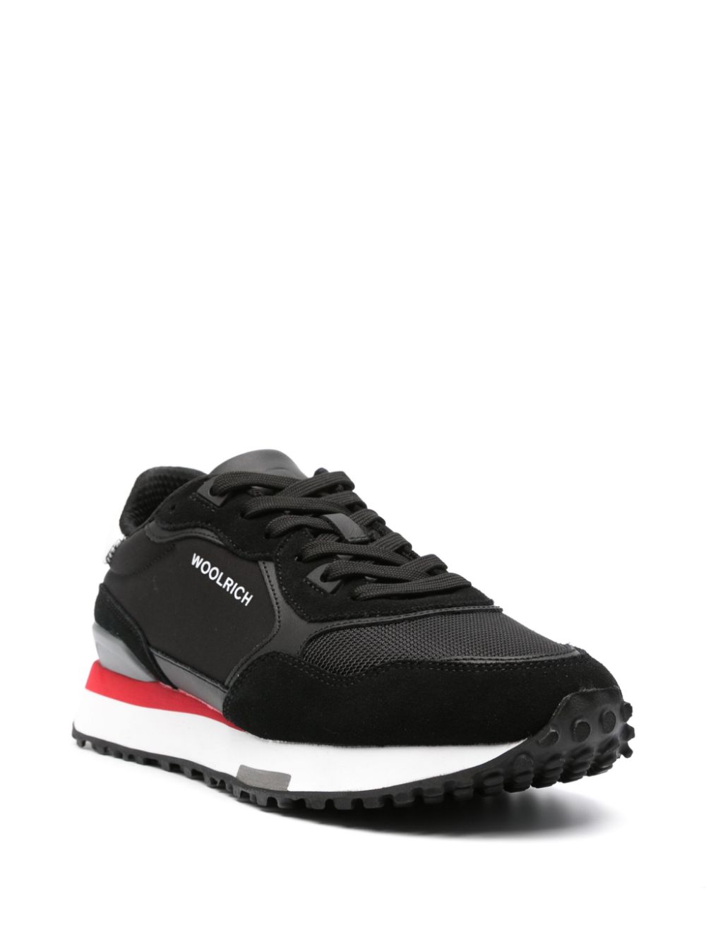 Woolrich Sneakers met logoprint - Zwart