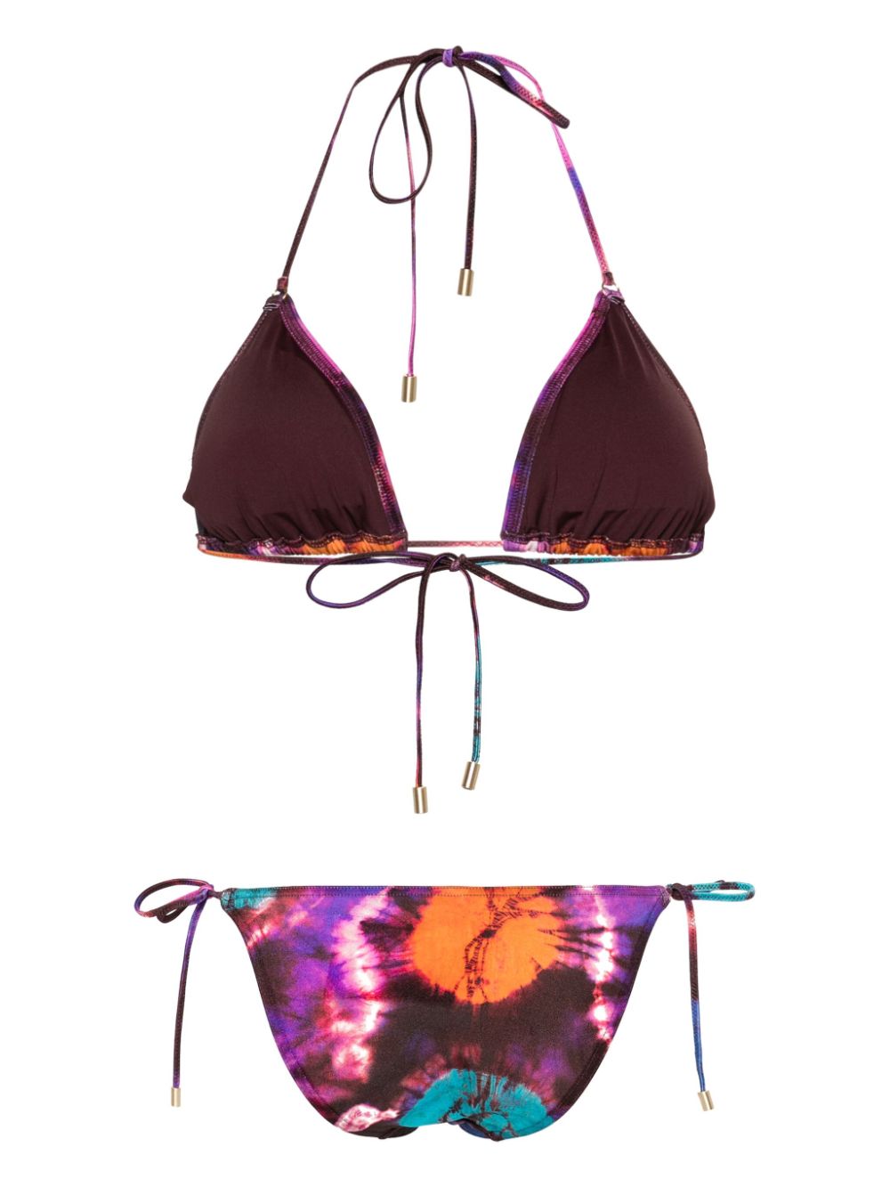 ZIMMERMANN Bikini met tie-dye print - Paars