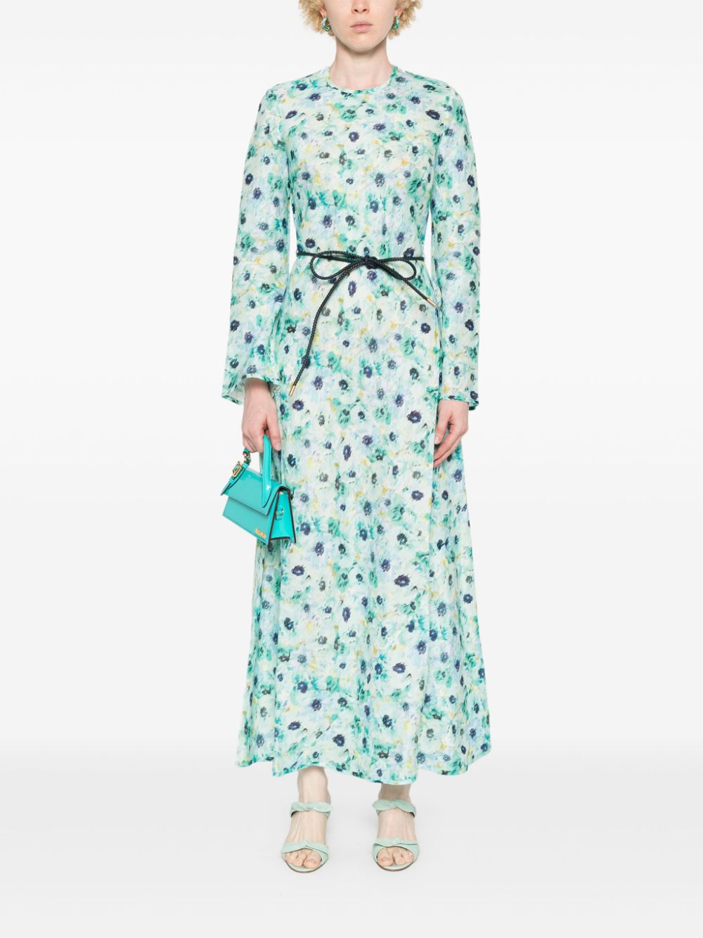 ZIMMERMANN Maxi-jurk met bloemenprint - Blauw