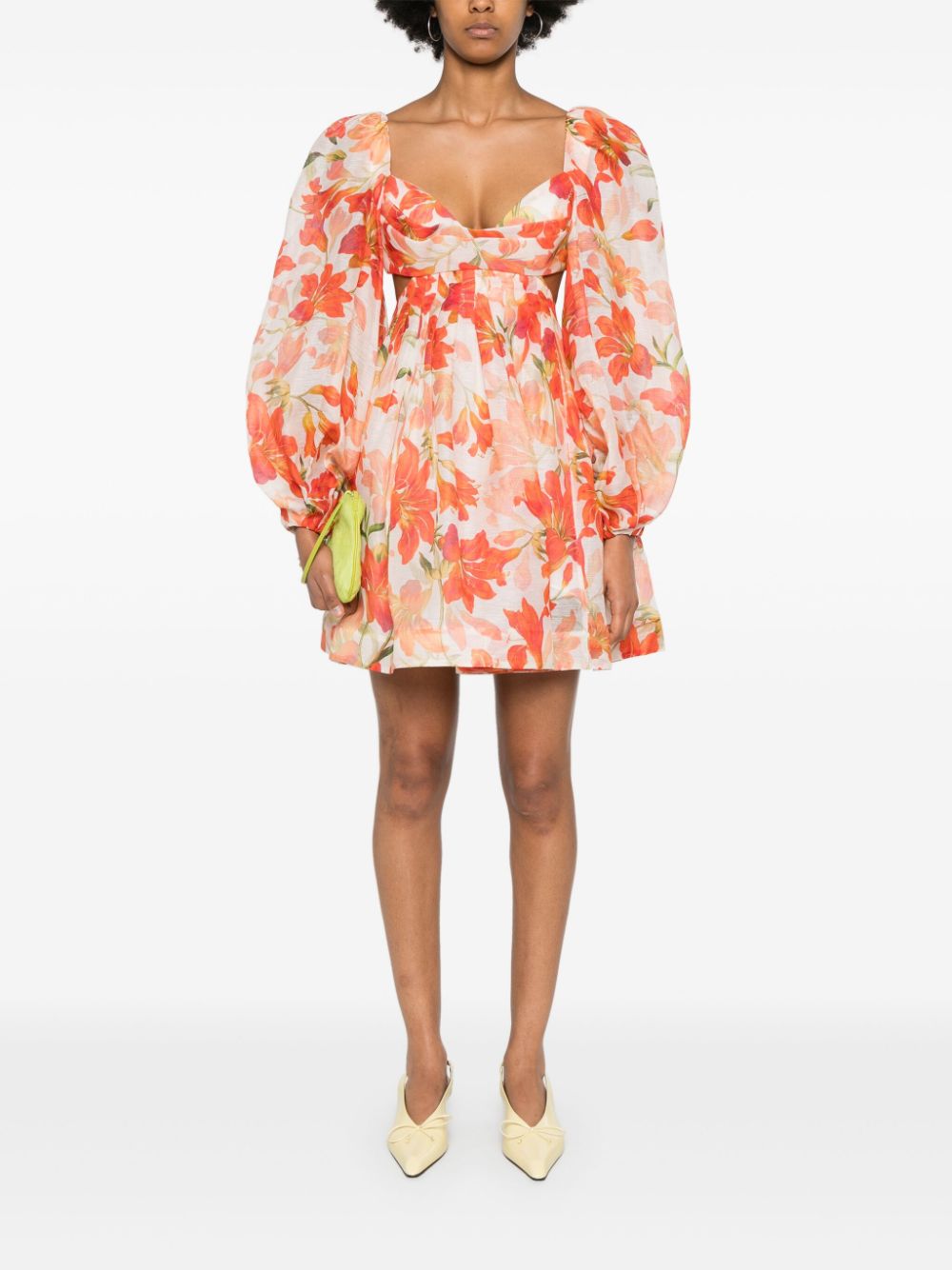 ZIMMERMANN Mini-jurk - Oranje