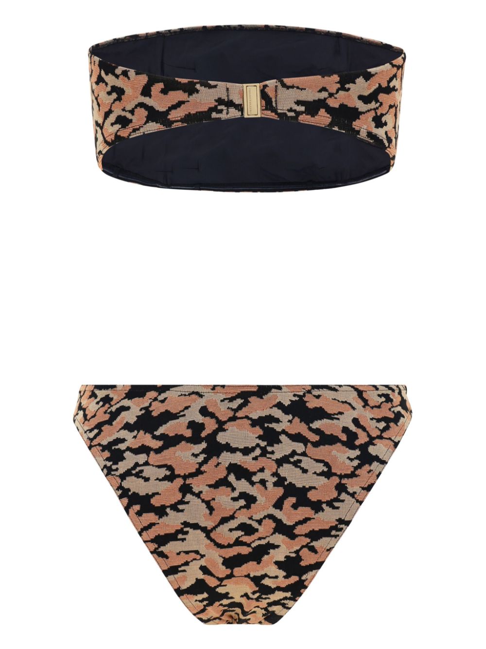 ZIMMERMANN Waverly strapless bikini met textuur - Zwart