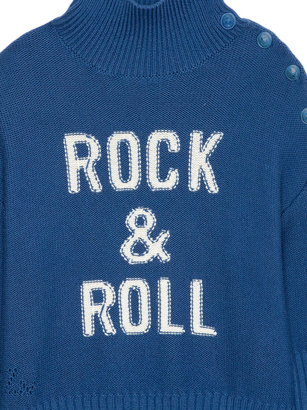 Zadig & Voltaire Kids Trui met tekst - Blauw