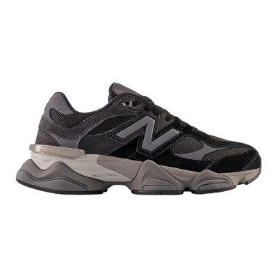 Zwart Grijs 9060 Lage Top Sneakers New Balance , Black , Dames