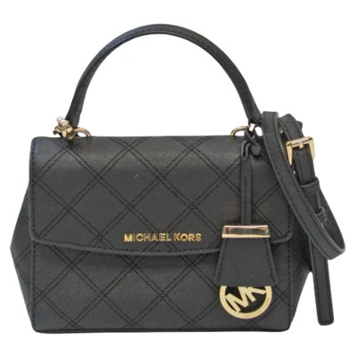 Zwarte leren Michael Kors tas Michael Kors Pre-owned , Black , Dames