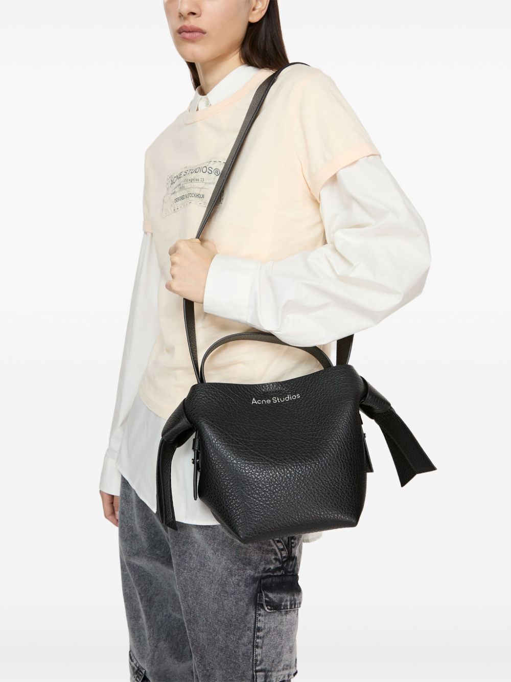 Acne Studios mini Musubi shoulder bag - Zwart