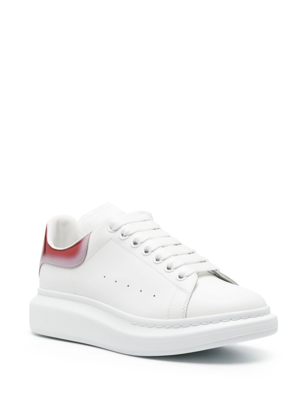 Alexander McQueen Oversized leren sneakers - Wit