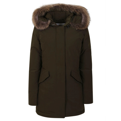 Arctische wasbeer parka met bont capuchon Woolrich , Green , Dames