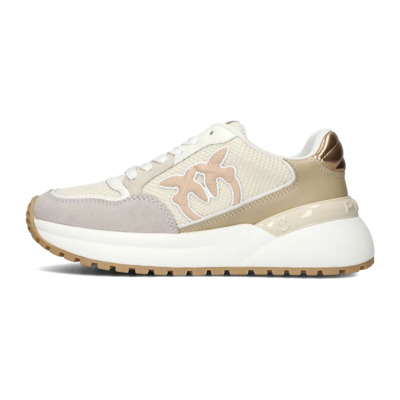 Beige GEM 07 Sneakers voor dames Pinko , Multicolor , Dames