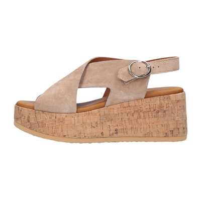 Beige Sissel Raise Sandalen Via Vai , Beige , Dames