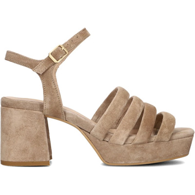 Beige Suède Sandalen Cassia Stijl Via Vai , Beige , Dames