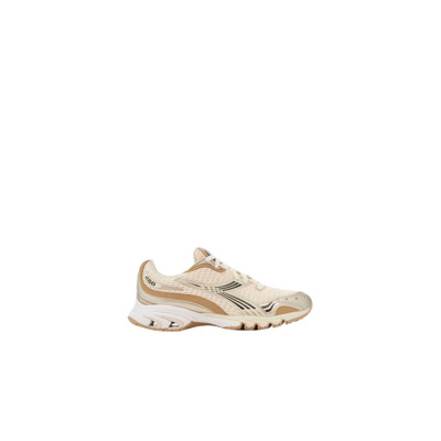 Beige Suede Sneakers met Pigskin Details Diadora , Multicolor , Dames