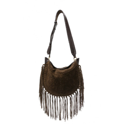 Bronzen Franje Luxe Montpellier Tas Isabel Marant , Brown , Dames