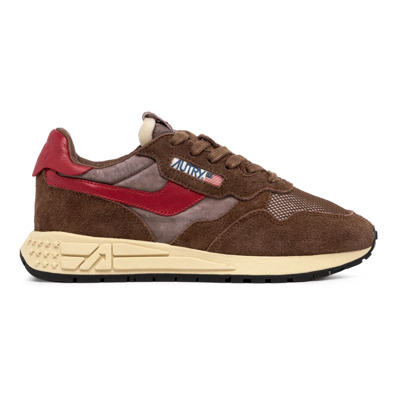 Bruine Platte Schoenen Geïnspireerd door Hardloopdesign Autry , Brown , Dames