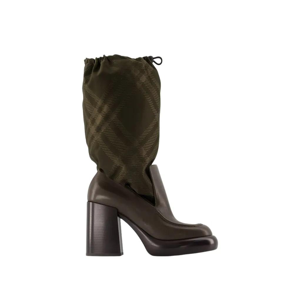 Burberry Boots - Wedge 95 Boots - Leather - Multicolor in meerkleurig