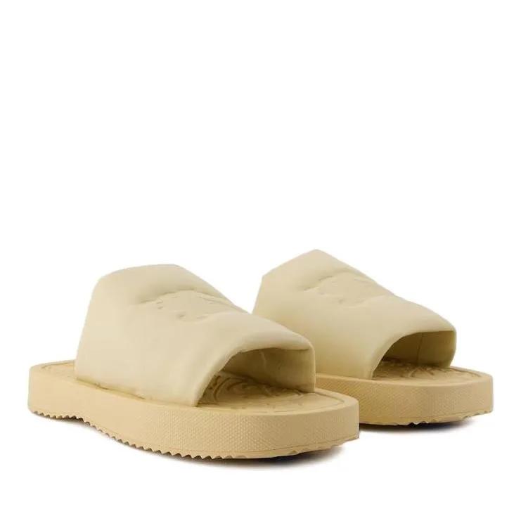 Burberry Sandalen - Lf Knight Slab Sandals- Leather - Beige in beige