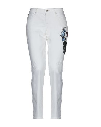 Cambio Woman Jeans White Size 4 Cotton, Elastane